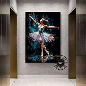 Balerin Kızı Baskısı – Soyut Bale Tablosu 60x90 cm