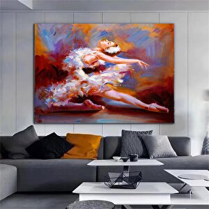 Güzel Balerin Yağlı Boya Tarzı Kanvas Tablo; Modern Tasarım Ev Dekoru; Duvar Sanatı 80x150 cm