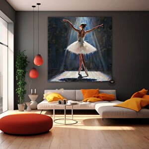 Balerin Tablosu, Çok Renkli Posteri, Bale Sanatı, Büyük Duvar Dekoru