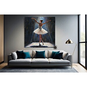 Balerin Tablosu, Çok Renkli Posteri, Bale Sanatı, Büyük Duvar Dekoru
