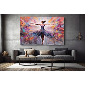 Balerin Graffiti Posteri – Dans Eden Balerin Duvar Sanatı; Sokak Sanatı Kanvas