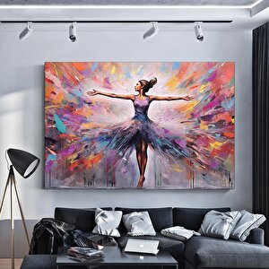 Balerin Graffiti Posteri – Dans Eden Balerin Duvar Sanatı; Sokak Sanatı Kanvas