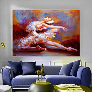 Güzel Balerin Yağlı Boya Tarzı Kanvas Tablo; Modern Tasarım Ev Dekoru; Duvar Sanatı 70x100 cm