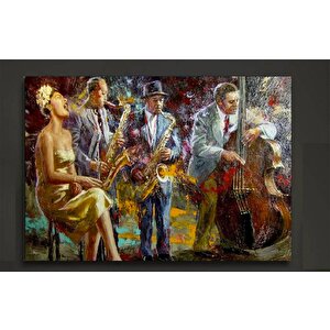 Caz Müzisyeni Poster Kanvasları, Caz Kadın Şarkıcı Sanatı, Caz Posterleri, Enstrüman Tabloları 70x150 cm