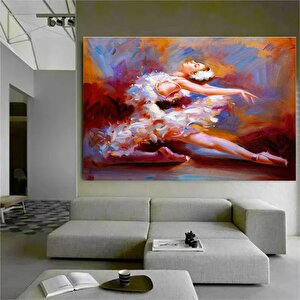 Güzel Balerin Yağlı Boya Tarzı Kanvas Tablo; Modern Tasarım Ev Dekoru; Duvar Sanatı 70x150 cm