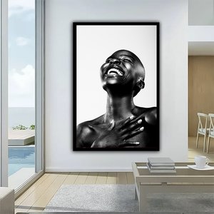 Modern Afrikalı Kadın Tablosu; Etnik Dekor