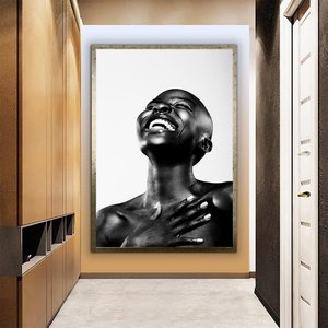 Modern Afrikalı Kadın Tablosu; Etnik Dekor