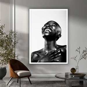 Modern Afrikalı Kadın Tablosu; Etnik Dekor