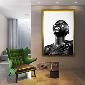 Modern Afrikalı Kadın Tablosu; Etnik Dekor 20x30 cm