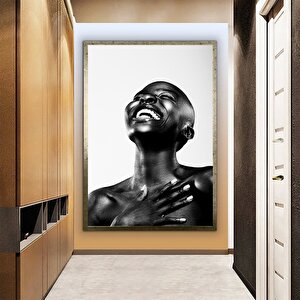 Modern Afrikalı Kadın Tablosu; Etnik Dekor