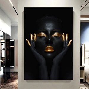 Modern Afrikalı Kadın Tablosu, Oturma Odası Dekoru, Etnik Kadın Portresi