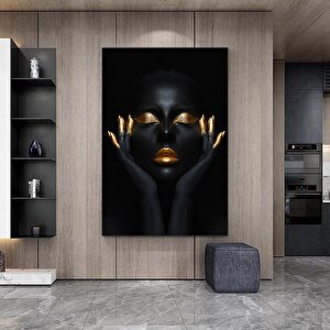 Modern Afrikalı Kadın Tablosu, Oturma Odası Dekoru, Etnik Kadın Portresi