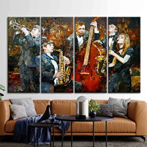 Caz Müzisyeni Posteri Kanvas Duvar Sanatı – Kadın Şarkıcı, Caz Posterleri, Enstrüman Görselleri 150x250 cm