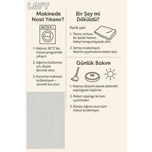 Yıkanabilir Salon Halısı – Krem – Oriental Desen, Makinede Yıkanabilir, Kolay Temizlenebilir, Toz Ve Tüy Tutmaz, Kaymaz, Evcil Hayvan Dostu