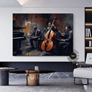 Caz Duvar Sanatı; Büyük Soyut Tablo 50x70 cm