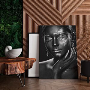 Modern Afrikalı Kadın Tablosu – Oturma Odası Dekoru, Etnik Kadın Sanatı 20x30 cm