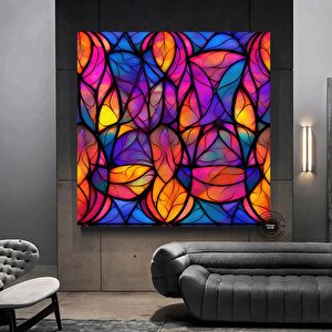 Temperlenmiş Kanvas Sanatı; Renkli Soyut Duvar Sanatı; Cam Mozaik Dekor; Temperlenmiş