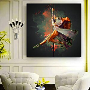 Kırmızı Balerin Duvar Sanatı Kanvas