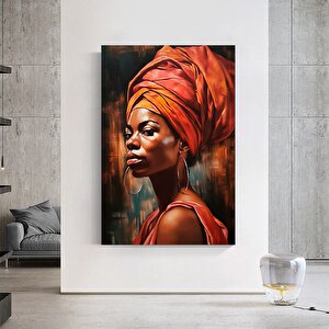 Etnik Başörtülü Kadın Kanvas; Afrika-amerikan Kadın Sanatı