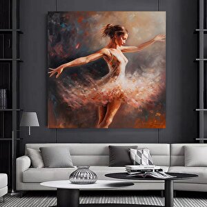 Balerin Dans Eden Kanvas Tablo 40x40 cm