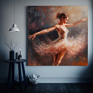 Balerin Dans Eden Kanvas Tablo 40x40 cm