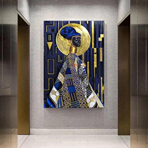 Etnik Kanvas Sanatı, Kadın Duvar Sanatı, Kanvas Duvar Sanatı, Etnik Kadın Duvar Sanatı 60x90 cm