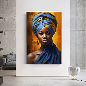 Modern Afrikalı Kadın Tablosu, Oturma Odası İçin Poster, Etnik Kadın Portresi, Afrika Sanatı