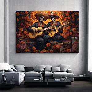 Meksika Kafatası Sanatı; Ölüler Günü Kanvas Tablosu