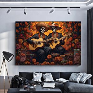 Meksika Kafatası Sanatı; Ölüler Günü Kanvas Tablosu