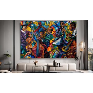 Picasso Tarzı Caz Duvar Sanatı; Soyut Modern Baskılar 30x40 cm