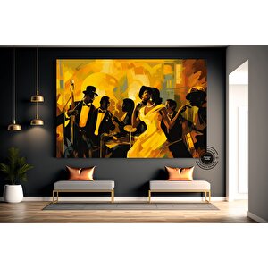 Caz Duvar Sanatı; Müzisyen Baskıları; Afrika Duvar Sanatı Baskıları; Soyut Modern Duvar Sanatı Baskı 120x180 cm