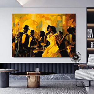 Caz Duvar Sanatı; Müzisyen Baskıları; Afrika Duvar Sanatı Baskıları; Soyut Modern Duvar Sanatı Baskı 40x60 cm