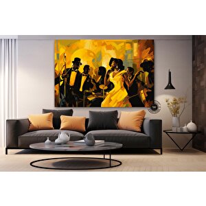 Caz Duvar Sanatı; Müzisyen Baskıları; Afrika Duvar Sanatı Baskıları; Soyut Modern Duvar Sanatı Baskı 40x60 cm