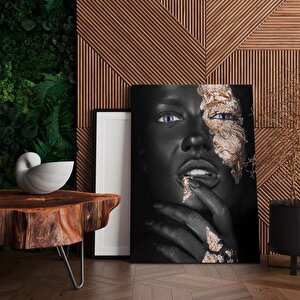 Modern Afrikalı Kadın Tablosu – Oturma Odası Dekoru, Etnik Kadın Sanatı 80x120 cm