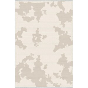 Pamuk Dokuma Taban Halı – Bej; Krem – Kamuflaj Desen, Makinede Yıkanabilir, Kolay Temizlenebilir, Toz Ve Tüy Tutmaz, Kaymaz, Evcil Hayvan Dostu 80x150 cm