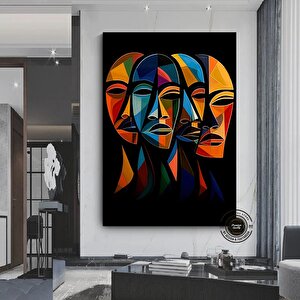 Afrika Soyut Sanat Poster; Etnik Duvar Dekoru