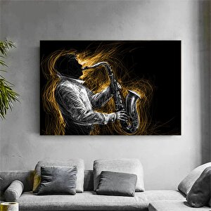 Caz Müzisyeni Kanvas; Şarkıcı Tablo; Poster; Enstrüman Görselleri