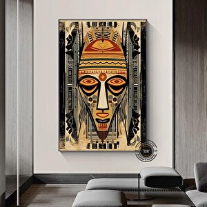 Afrika Duvar Sembolleri; Lüks Etnik Dekor 70x150 cm