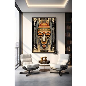Afrika Duvar Sembolleri; Lüks Etnik Dekor 70x150 cm