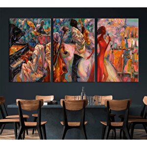 Caz Müzisyeni Kanvas Duvar Sanatı – Kadın Şarkıcı Tablosu; Caz Posterleri; Enstrüman Resimleri; Afri 140x200 cm
