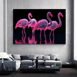 Flamingo Kanvas Sanatı – Tropikal Kuş Teması