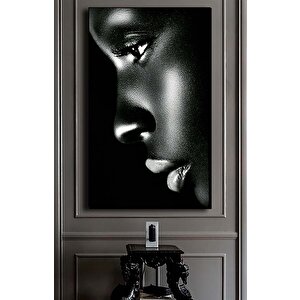 Modern Afrikalı Kadın Tablosu – Oturma Odası Dekoru, Etnik Kadın Sanatı 100x150 cm