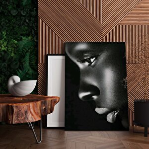 Modern Afrikalı Kadın Tablosu – Oturma Odası Dekoru, Etnik Kadın Sanatı