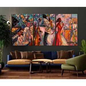 Caz Müzisyeni Kanvas Duvar Sanatı – Kadın Şarkıcı Tablosu; Caz Posterleri; Enstrüman Resimleri; Afri