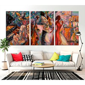 Caz Müzisyeni Kanvas Duvar Sanatı – Kadın Şarkıcı Tablosu; Caz Posterleri; Enstrüman Resimleri; Afri