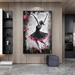 Balerin Graffiti Poster Baskısı, Dans Eden Balerin Duvar Sanatı, Sokak Sanatı Kanvas