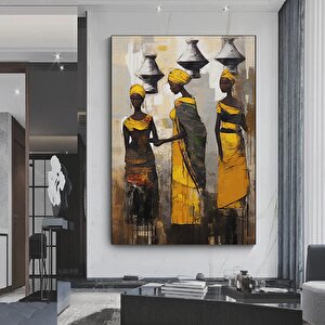 Afrika-amerikan Kültür Dekoru – Etnik Kadın Figürleri