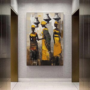 Afrika-amerikan Kültür Dekoru – Etnik Kadın Figürleri