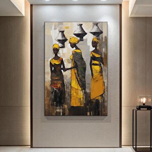 Afrika-amerikan Kültür Dekoru – Etnik Kadın Figürleri