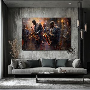 Caz Duvar Sanatı | Müzisyen Baskıları | Afrika Duvar Baskıları | Soyut Modern Sanat | Büyük Soyut Ta 60x120 cm